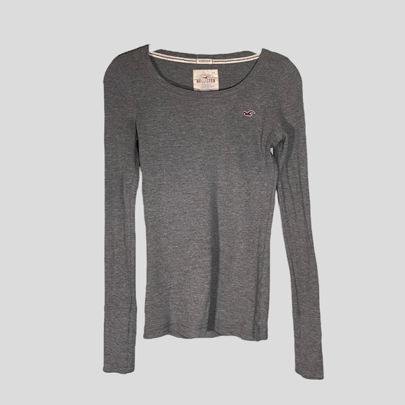 Hollister Tops - Hollister Grey Thermal Long Sleeve Top